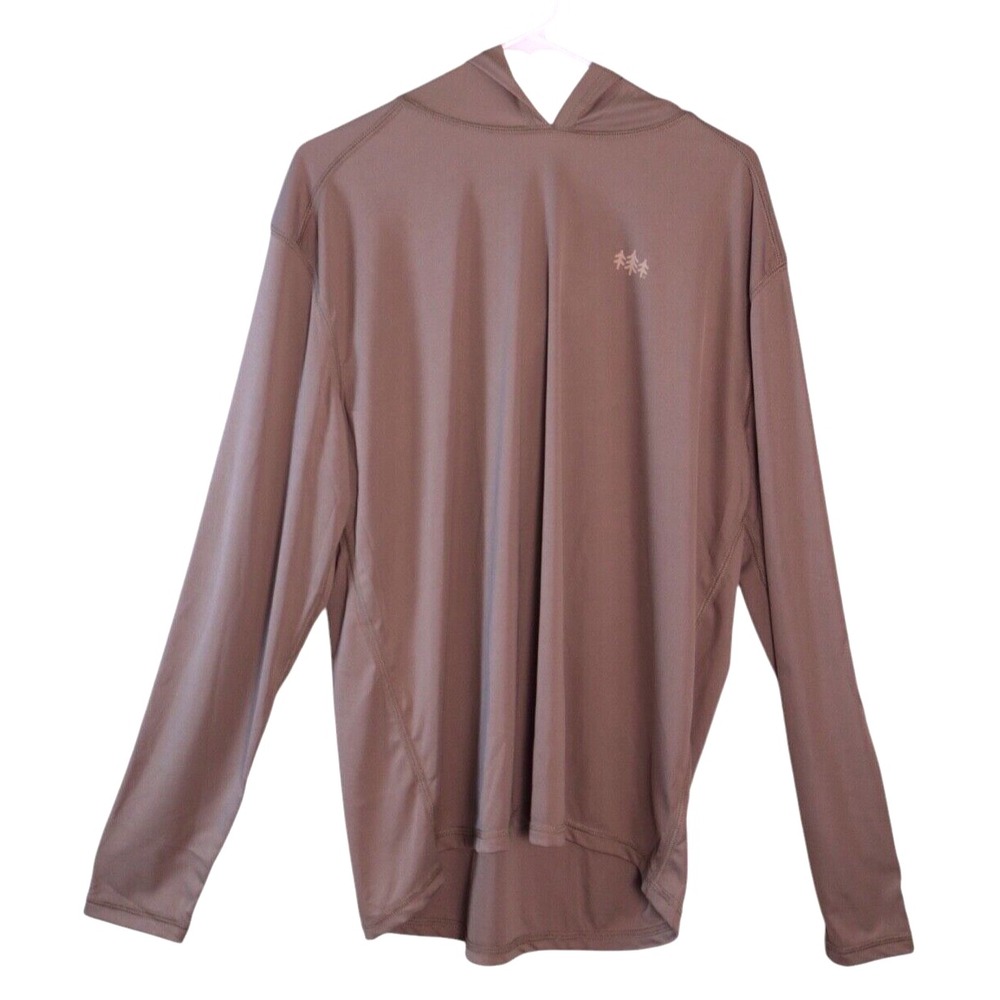 Men's Lightweight Hooded Long-Sleeve Shirt - Taupe Brown